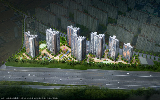 영통자이 조감도. <GS건설 제공>